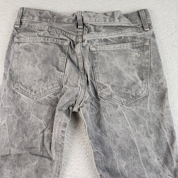 Rag & Bone Jeans Men's 30 Gray Denim Slim Straight Rb15x Tailored Workwear - Picture 7 of 11